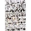 Elegant Lighting Nordic 6 Lights Iron and Crystal Chandelier in Black