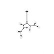 Elegant Lighting Cavoli 7 Lights Iron and Glass Chandelier in Black