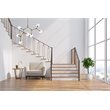 Elegant Lighting Cavoli 7 Lights Iron and Glass Chandelier in Brass