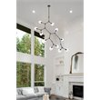 Elegant Lighting Cavoli 11 Lights Iron and Glass Chandelier in Black