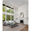 Elegant Lighting Cavoli 11 Lights Iron and Glass Chandelier in Brass