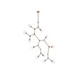 Elegant Lighting Cavoli 11 Lights Iron and Glass Chandelier in Brass