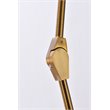Elegant Lighting Cavoli 11 Lights Iron and Glass Chandelier in Brass