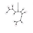 Elegant Lighting Cavoli 9 Lights Iron and Glass Chandelier in Black