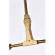 Elegant Lighting Cavoli 9 Lights Iron and Glass Chandelier in Brass