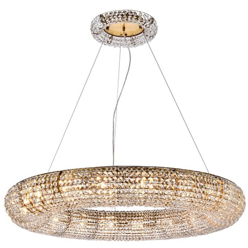 Elegant Lighting Paris 18 Lights Iron and Crystal Chandelier in Gold