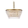 Elegant Lighting Nordic 6 Lights Iron and Crystal Chandelier in Brass