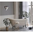 Elegant Lighting Nordic 1 Light Iron and Crystal Wall Sconce in Black