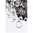 Elegant Lighting Nordic 1 Light Iron and Crystal Wall Sconce in Black