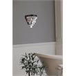Elegant Lighting Nordic 1 Light Iron and Crystal Wall Sconce in Black