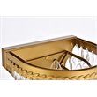 Elegant Lighting Nordic 1 Light Iron and Crystal Wall Sconce in Brass