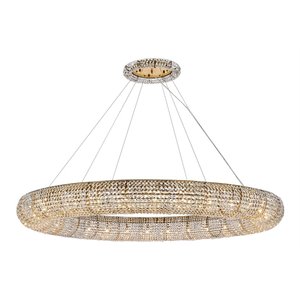 Elegant Lighting Paris 30-Light Metal & Crystal Chandelier in Gold