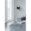 Elegant Lighting Graham 1-Light Crystal/Iron Wall Sconce in Black