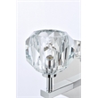 Elegant Lighting Graham 3-Light Crystal/Iron Wall Sconce in Chrome