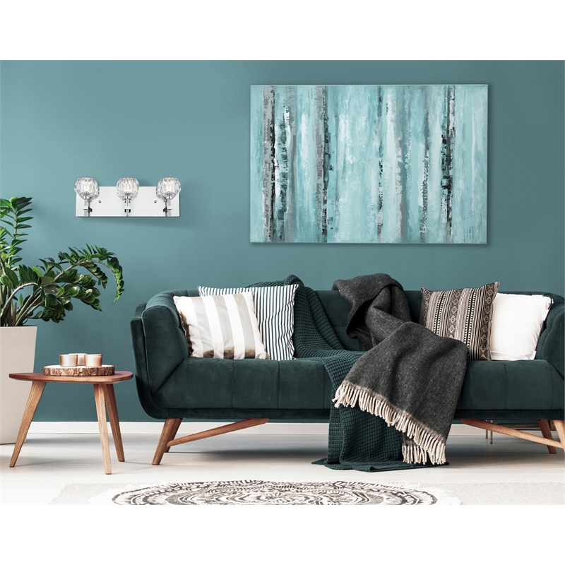 Elegant Lighting Graham 3-Light Crystal/Iron Wall Sconce in Chrome