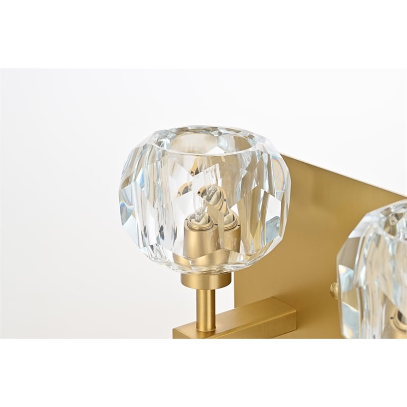 Elegant Lighting Graham 4-Light Modern Crystal Wall Sconce in Gold
