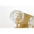 Elegant Lighting Graham 4-Light Modern Crystal Wall Sconce in Gold