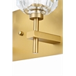 Elegant Lighting Graham 4-Light Modern Crystal Wall Sconce in Gold