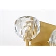 Elegant Lighting Graham 5-Light Modern Crystal Wall Sconce in Gold