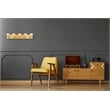 Elegant Lighting Graham 5-Light Modern Crystal Wall Sconce in Gold