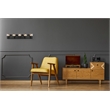 Elegant Lighting Graham 5-Light Crystal/Iron Wall Sconce in Black