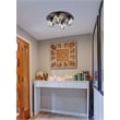 Elegant Lighting Graham 4-Light Crystal/Iron Ceiling Lamp in Black