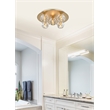 Elegant Lighting Graham 5-Light Crystal/Iron Ceiling Lamp in Gold