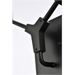 Elegant Lighting Zayne 2-Light Modern Crystal Wall Sconce in Black