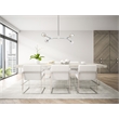 Elegant Lighting Zayne 4-Light Modern Crystal/Iron Pendant in Chrome