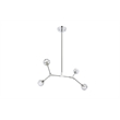 Elegant Lighting Zayne 4-Light Modern Crystal/Iron Pendant in Chrome