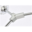 Elegant Lighting Zayne 4-Light Modern Crystal/Iron Pendant in Chrome