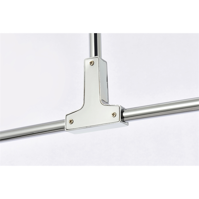 Elegant Lighting Zayne 4-Light Modern Crystal/Iron Pendant in Chrome