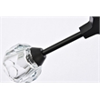 Elegant Lighting Zayne 4-Light Modern Crystal/Iron Pendant in Black