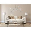 Elegant Lighting Zayne 8-Light Modern Crystal/Iron Pendant in Chrome