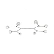 Elegant Lighting Zayne 8-Light Modern Crystal/Iron Pendant in Chrome