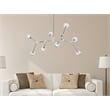 Elegant Lighting Zayne 8-Light Modern Crystal/Iron Pendant in Chrome