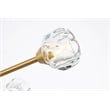 Elegant Lighting Zayne 6-Light Modern Crystal/Iron Pendant in Gold