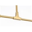 Elegant Lighting Zayne 6-Light Modern Crystal/Iron Pendant in Gold