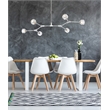 Elegant Lighting Zayne 6-Light Modern Crystal/Iron Pendant in Chrome