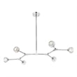 Elegant Lighting Zayne 6-Light Modern Crystal/Iron Pendant in Chrome