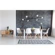 Elegant Lighting Zayne 6-Light Modern Crystal/Iron Pendant in Black