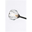 Elegant Lighting Zayne 6-Light Modern Crystal/Iron Pendant in Black