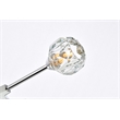 Elegant Lighting Zayne 10-Light Modern Crystal Pendant in Chrome