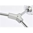 Elegant Lighting Zayne 10-Light Modern Crystal Pendant in Chrome