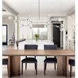 Elegant Lighting Zayne 10-Light Modern Crystal Pendant in Chrome
