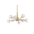 Elegant Lighting Graham 8-Light Modern Crystal/Iron Pendant in Gold