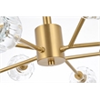 Elegant Lighting Graham 8-Light Modern Crystal/Iron Pendant in Gold