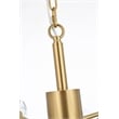 Elegant Lighting Graham 8-Light Modern Crystal/Iron Pendant in Gold
