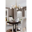 Elegant Lighting Graham 8-Light Modern Crystal/Iron Pendant in Gold