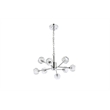 Elegant Lighting Graham 8-Light Modern Crystal Pendant in Chrome